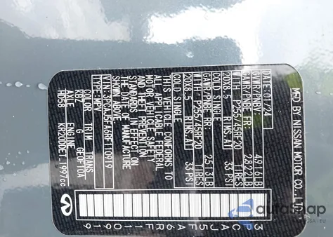 2024 Infiniti Qx50 Sport z USA, uszkodzony, nr VIN 3PCAJ5FA6RF110919